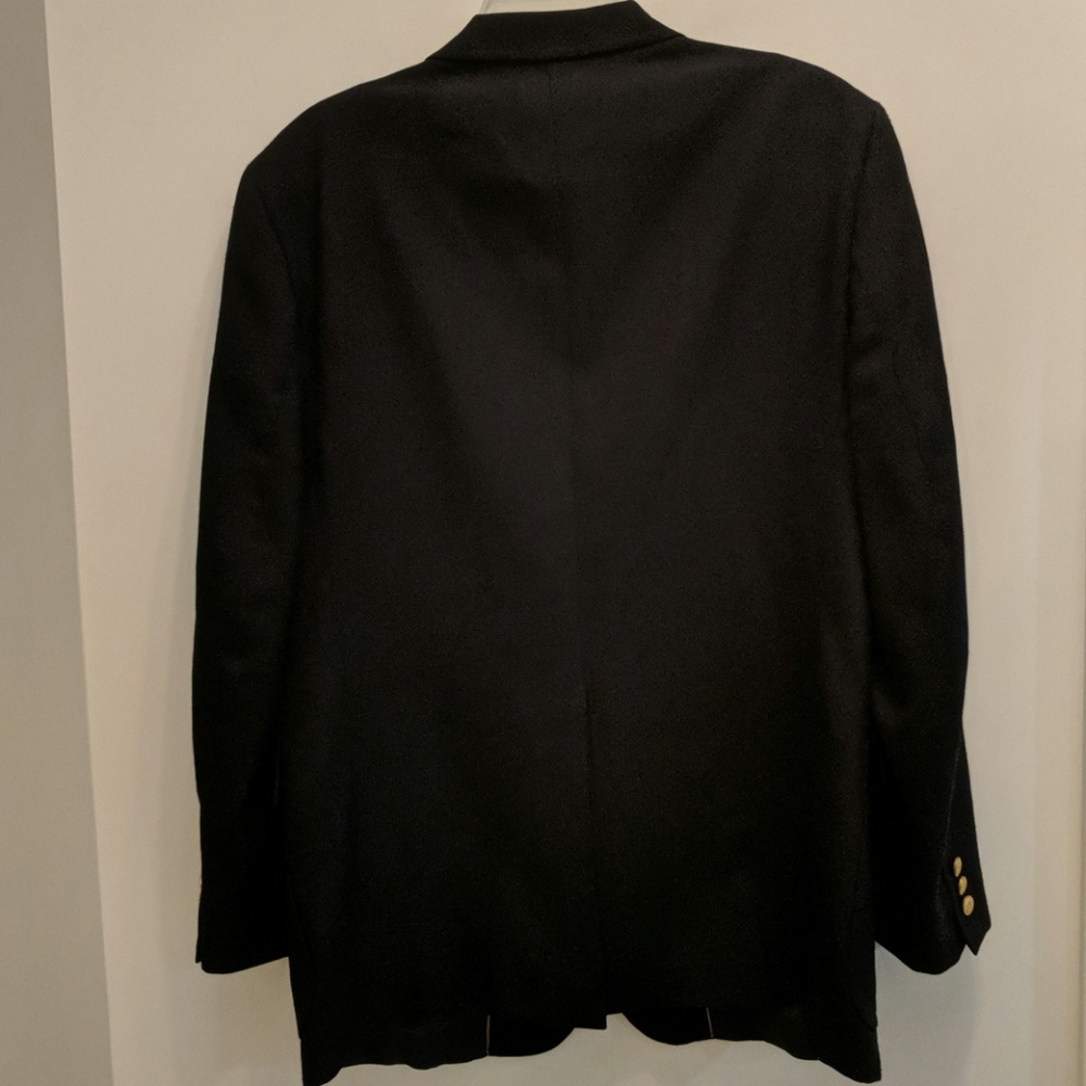 5/$30 Savile Row Black Blazer Sport Coat 43R - Picture 6 of 6